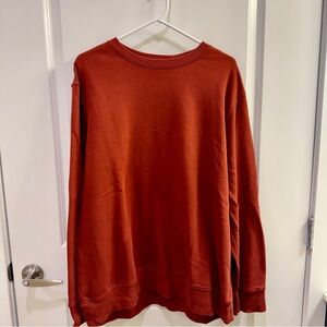 Men’s Goodfellow Orange Crewneck Sweatshirt